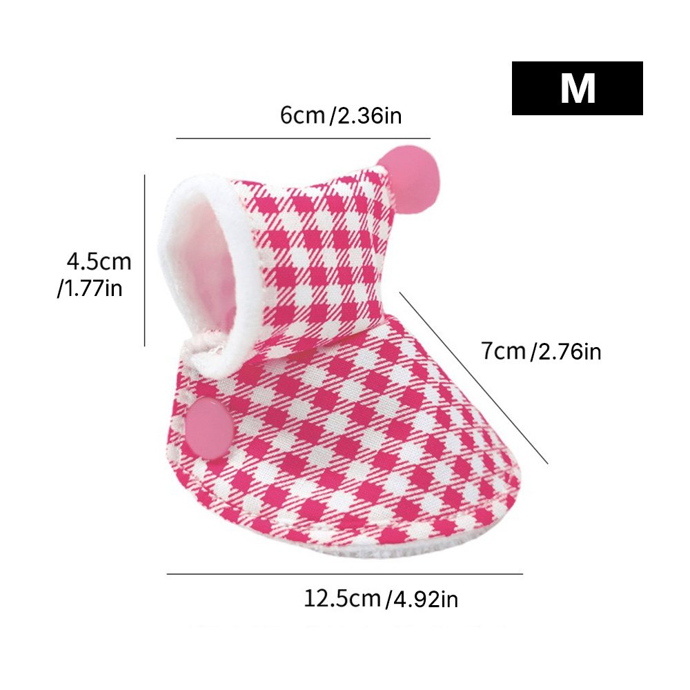 Bird Plaid Cloak Winter Warm Coat - Image 6