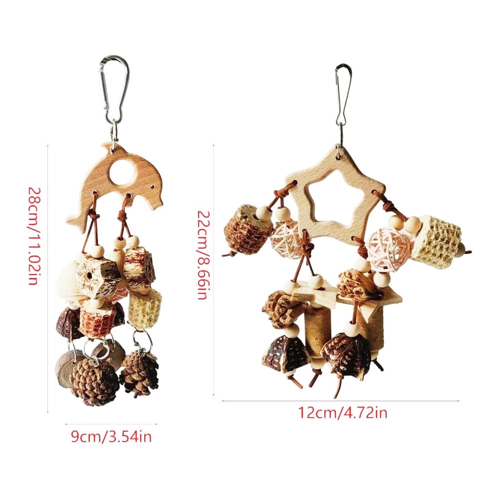 2 PCS Wooden Chewing Toys - Image 3
