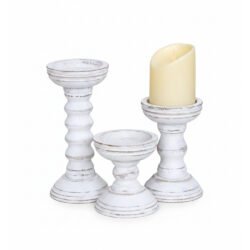 Wooden Candle Holders 3PCS Set