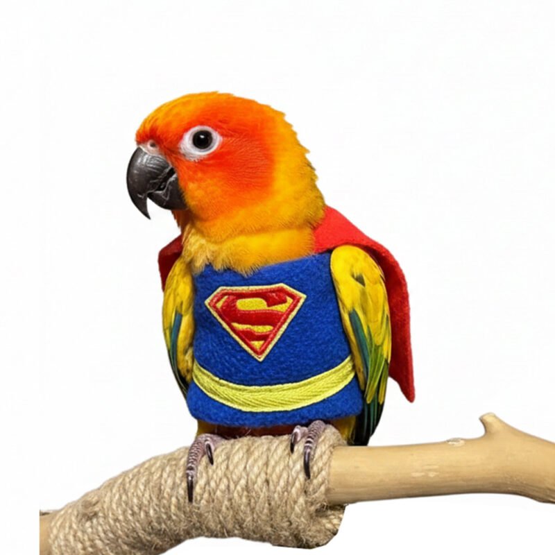 Superhero Bird Costume with Red Cape