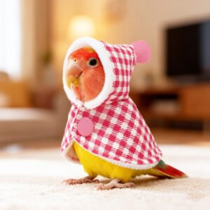 Bird Plaid Cloak Parrot Clothing