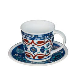 Turkish Coffee Mug Set (6.8 oz. Cup and 5.3″ Saucer)